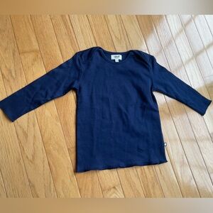 🌿 Oeuf Organic Cotton Navy Shirt – Baby 18–24 Months 🌿